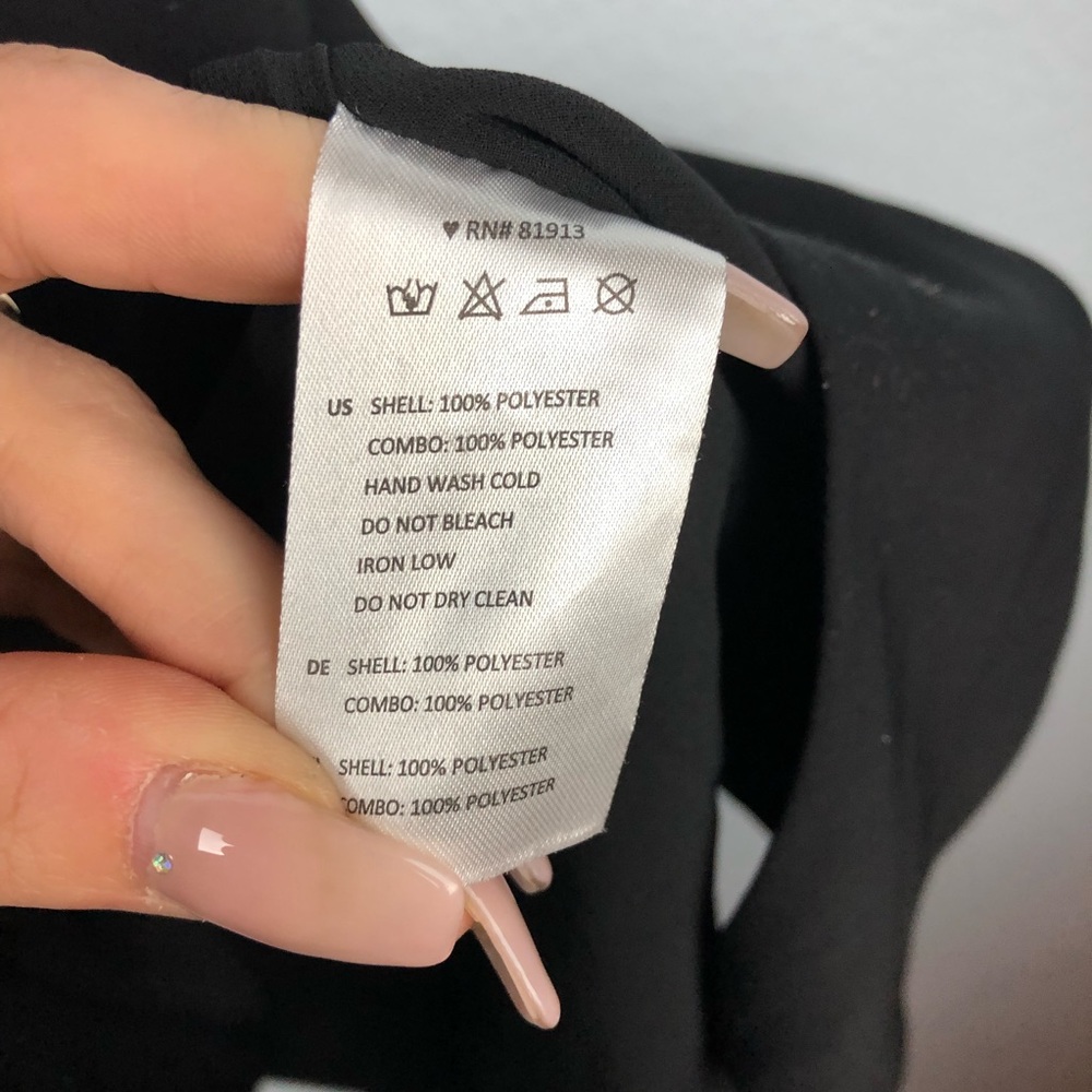 Cooper & Ella • Black Double Strap Mini Dress - Picture 5 of 6